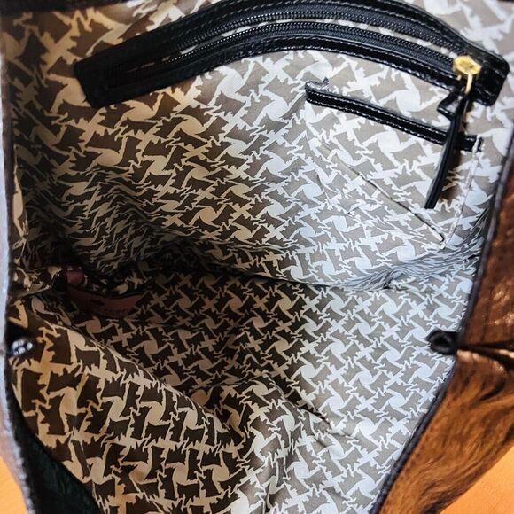 RARE Juicy Couture Leather Tote Bag Nice Girls Who Like Stuff Vtg Y2K Black EUC - Picture 5 of 11